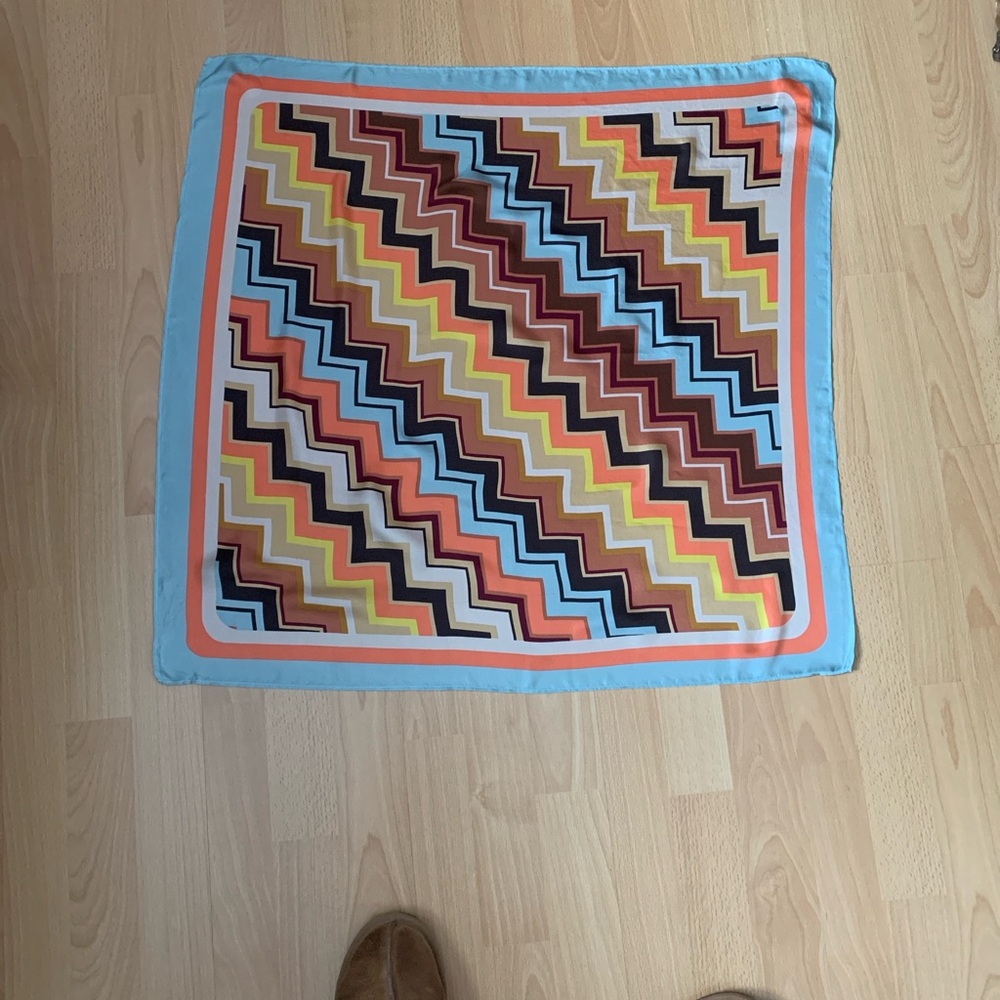 Missoni for Target Multicolor Silk Scarf 28 inches x 28 inches